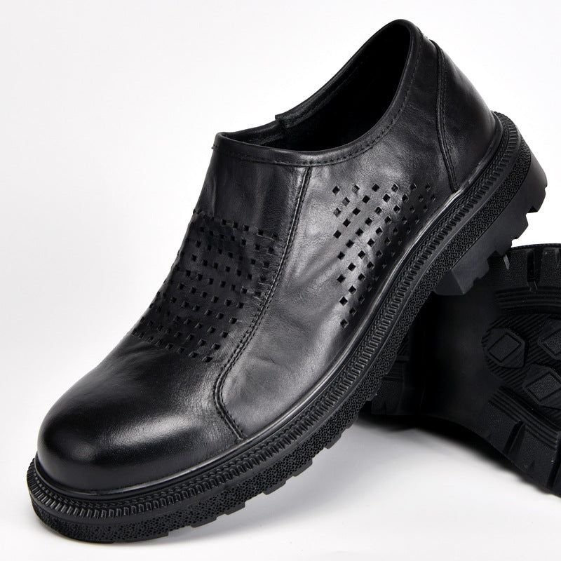 Men's Autumn British Tide Business Winter Veet Leather Shoes
