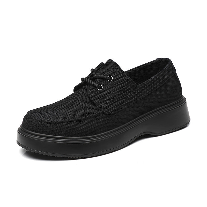 Men's Slip-on Black Comfortable Breathable Lightweight Old Canvas Shoes