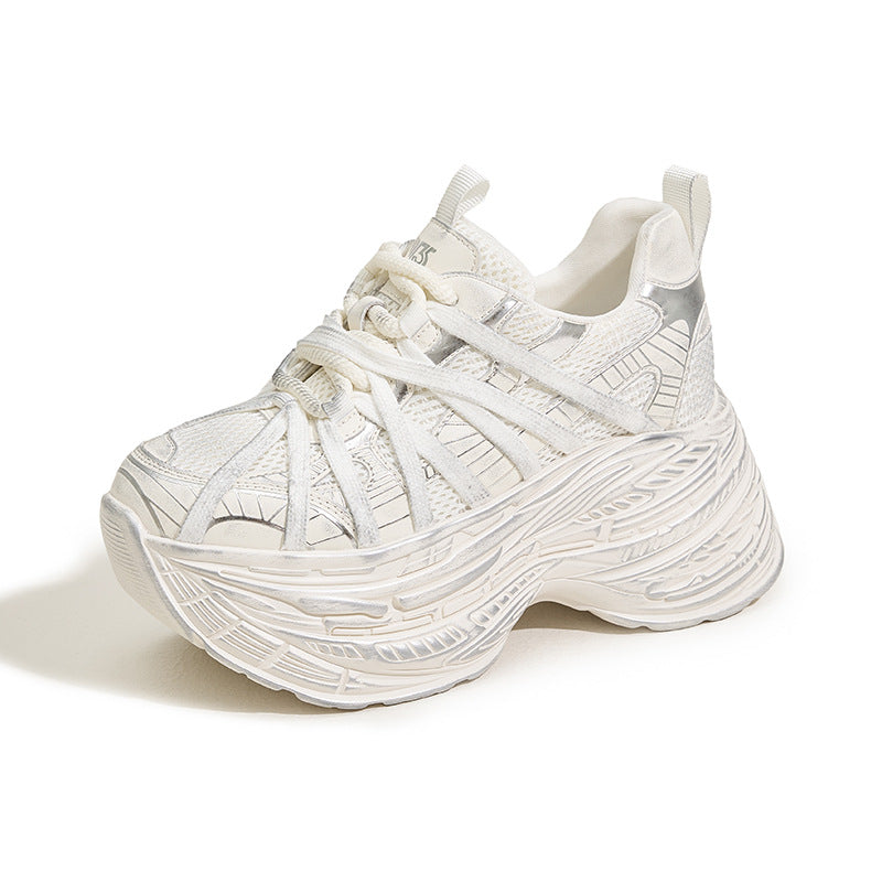Women's Platform Dad Trendy Autumn Slim Feet Height Sneakers