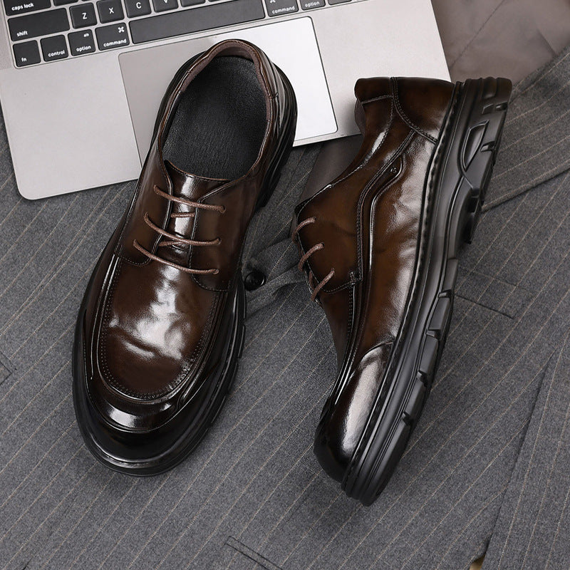 Men's First Layer Cowhide British Style Genuine Men's Shoes