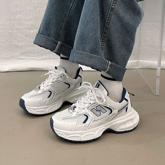 Women's Spring Fashion Thick Bottom Breathable Running Casual Shoes