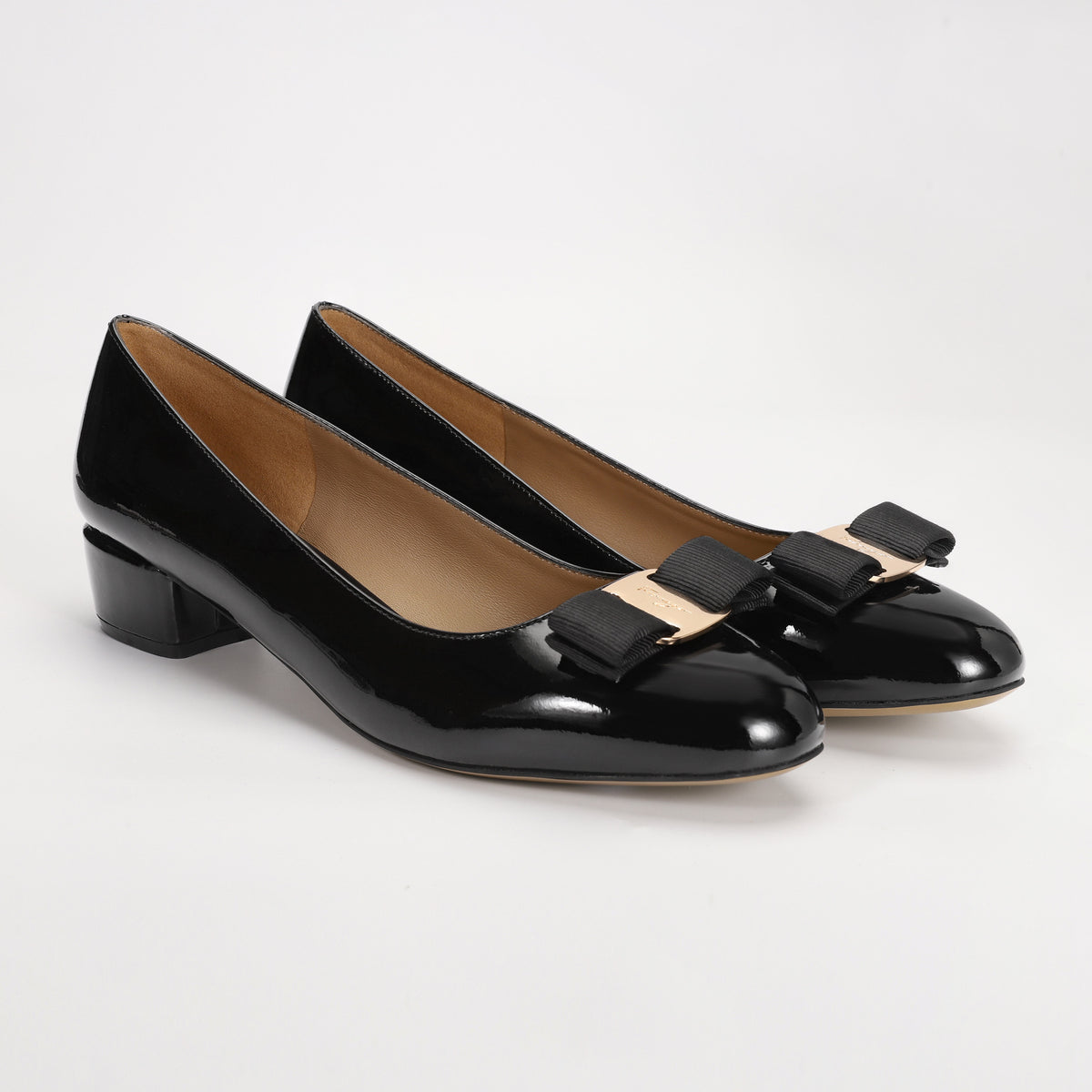 Women's French Entry Lux Patent Pumps Sheepskin Lining Thick Women's Fashion Shoes