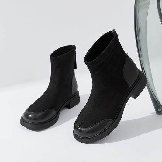 Women's Martin For Skinny Thick Bottom Elastic Boots