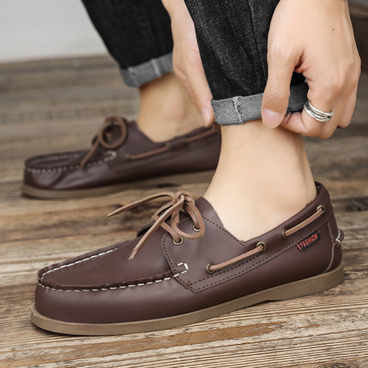 Men's Plus Size Boat Korean Fashionable Driving Loafers
