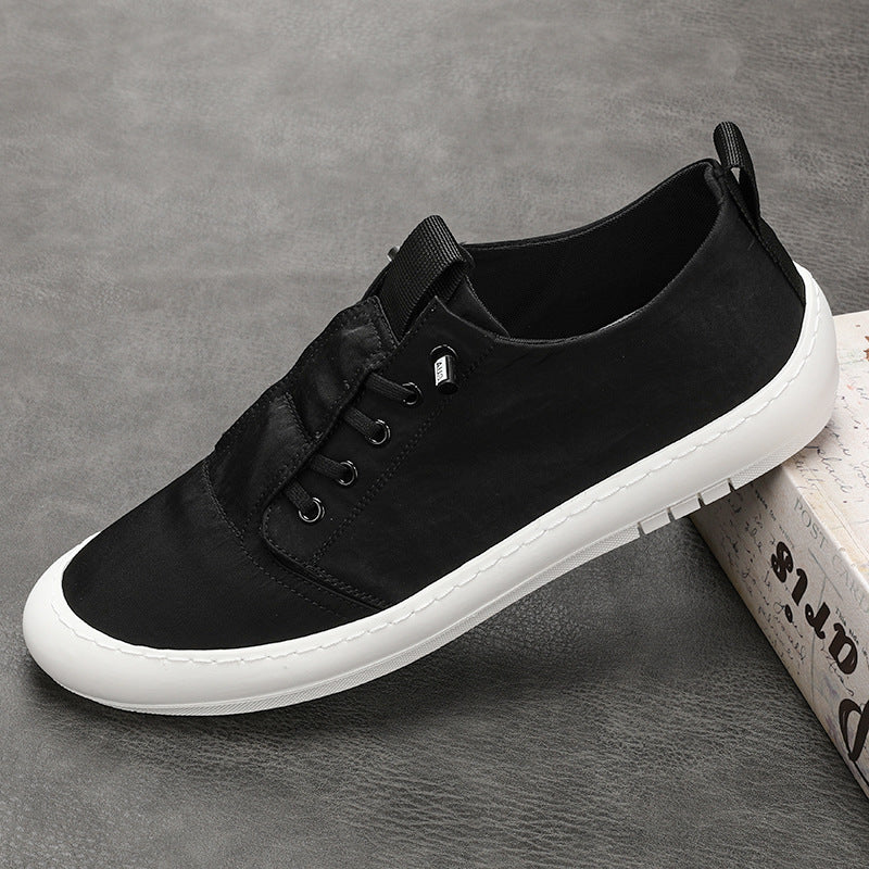 Men's Breathable Cloth One Pedal Front Canvas Shoes