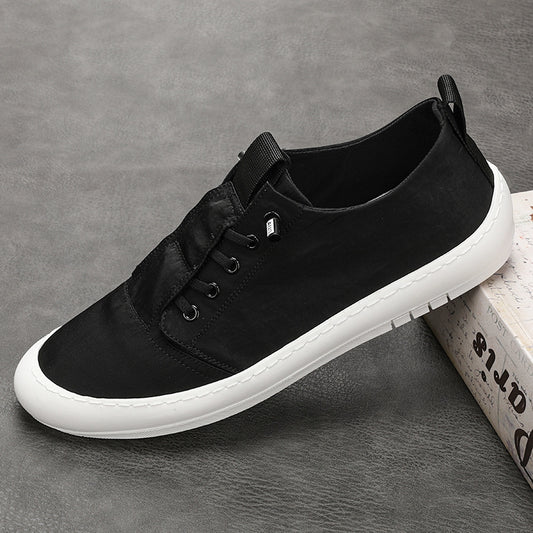 Men's Breathable Cloth One Pedal Front Canvas Shoes