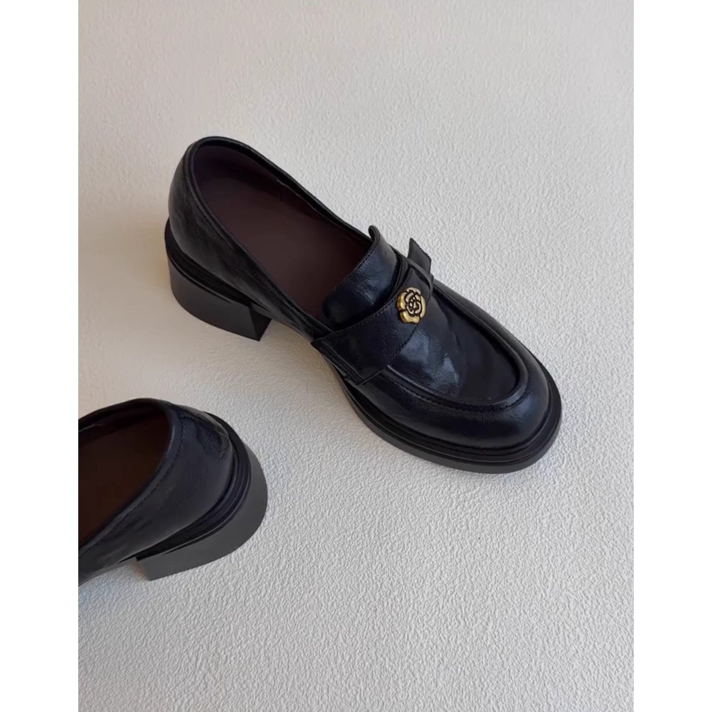 Women's Version Genuine Thick With British Style Loafers