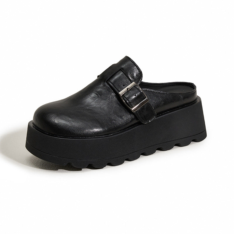 Women's Toe Cap Half Outer Wear Stylish Height Slippers
