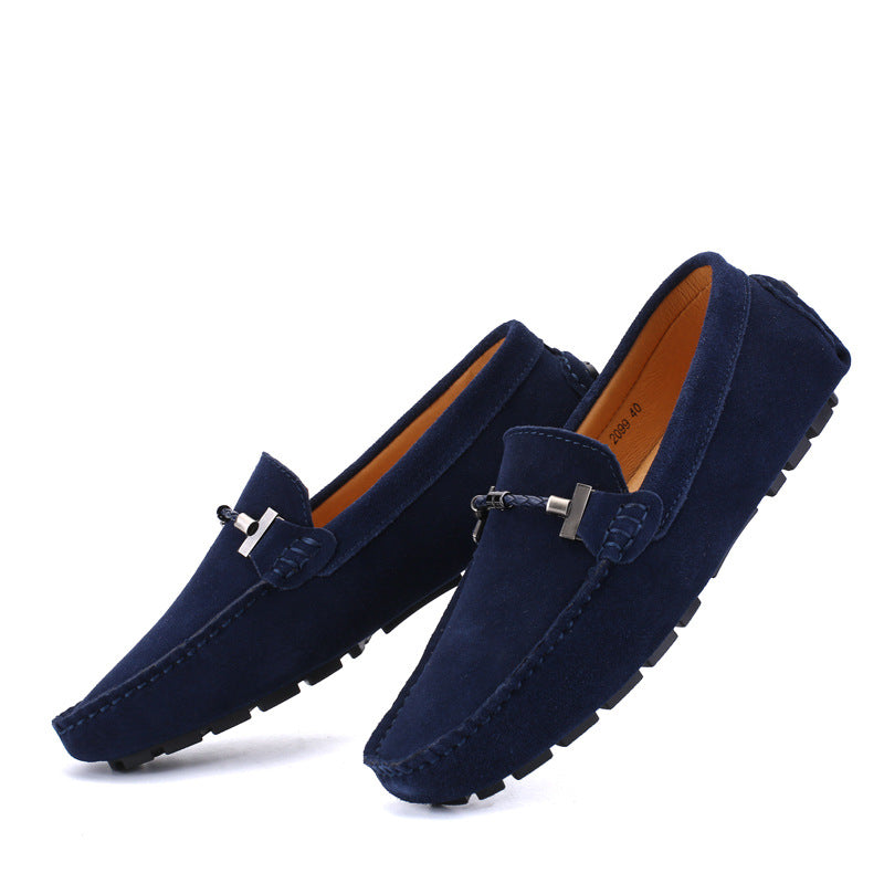 Men's Korean Style Plus Size Doug Lazy Leather Shoes