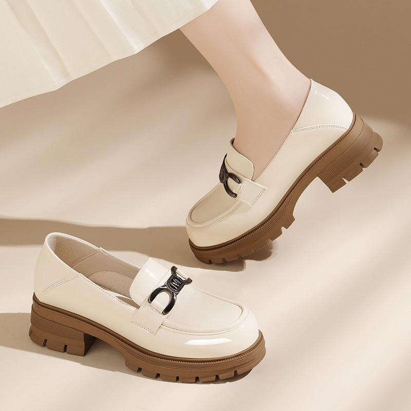 Women's Spring Bottom Thick With British Style Loafers