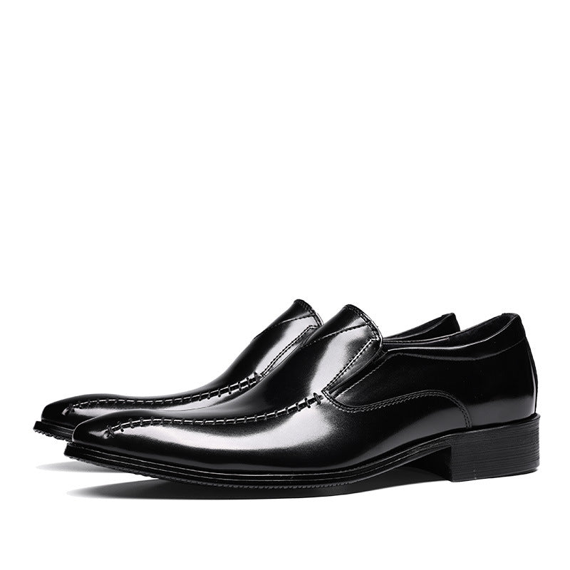 Men's Pointed Toe Summer Breathable Formal Suit Leather Shoes