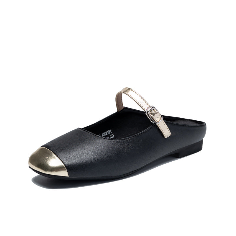 Women's Outer Wear Flat Toe Box Half Sandals