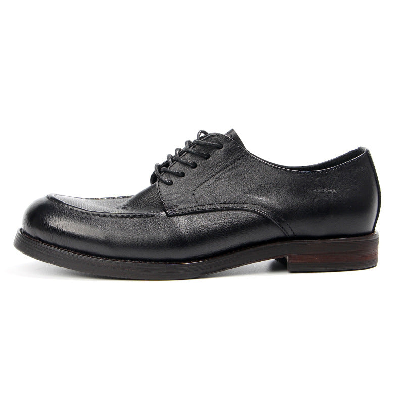 Men's Toe Top Layer Cowhide Handmade Retro Leather Shoes