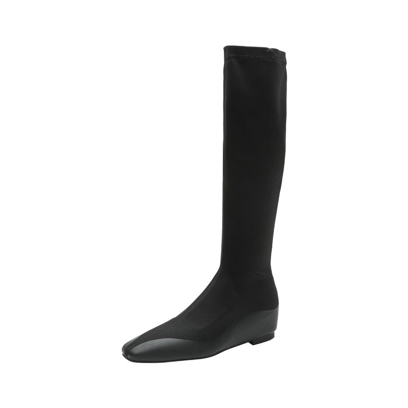 Women's Toe Soft Bottom Slimming Mid Stretch Boots