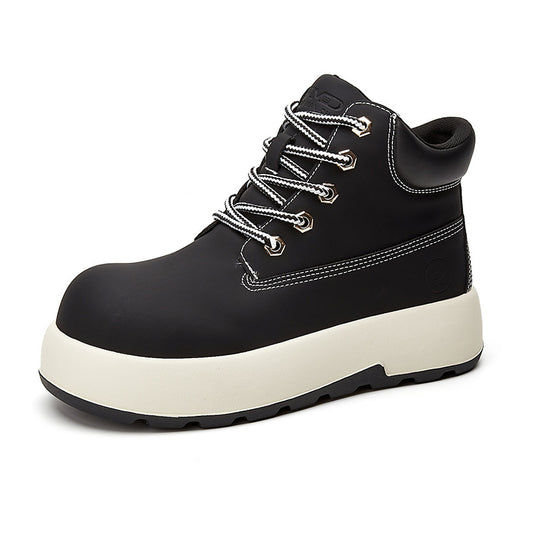 Women's Cute Big Head Rhubarb Thick Bottom Mountaineering Worker Snow Boots