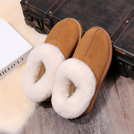 Women's Genuine Wool For Double Face Winter Snow Boots