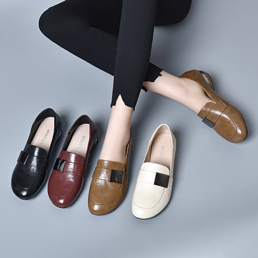 Women's Pumps Soft Spring Bottom Chunky Hand Women's Shoes