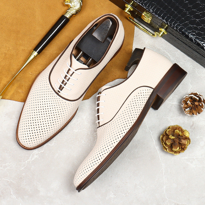 Men's Formal Wear Korean Style First Layer Leather Shoes