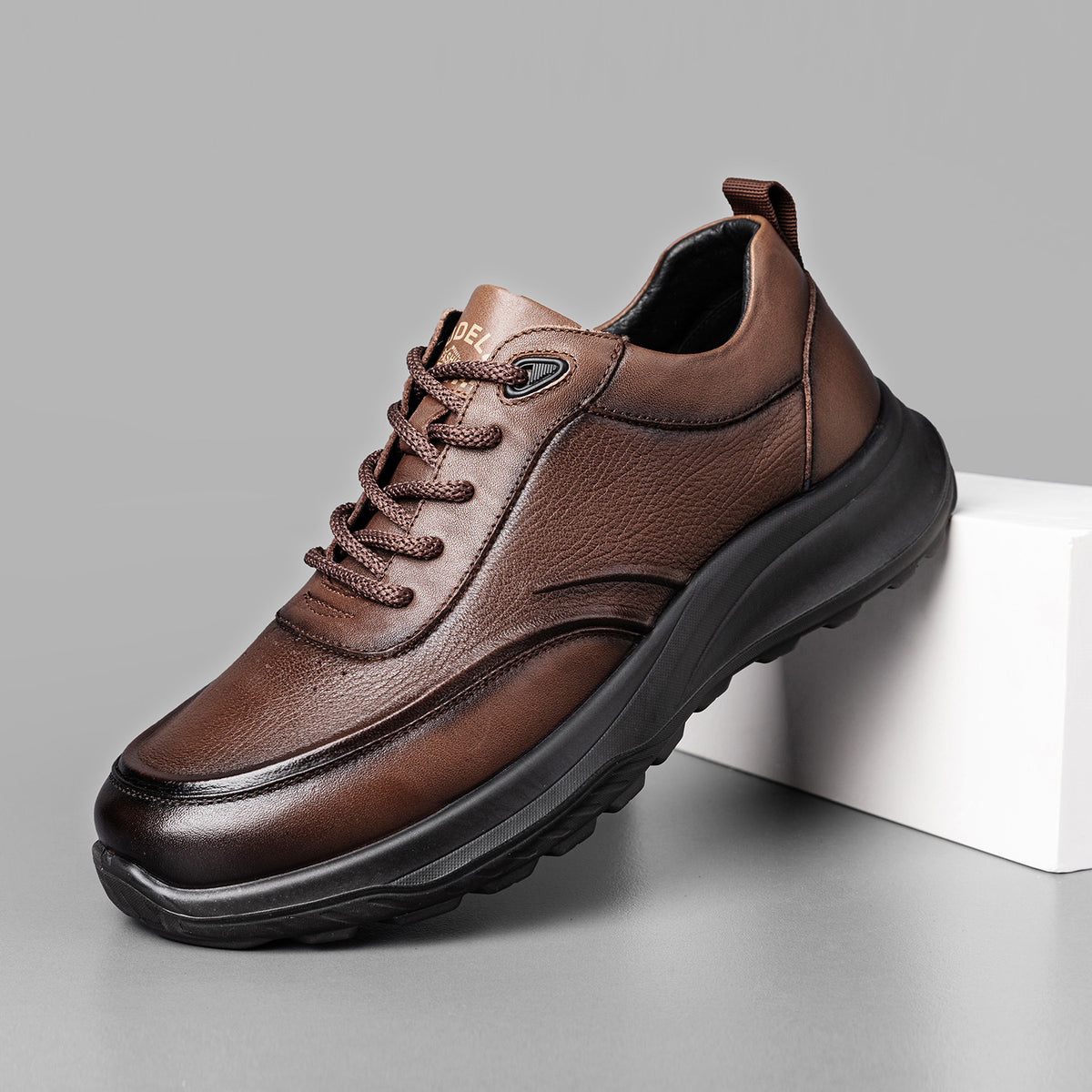Men's Rich Lego Lightweight Comfort Versatile Business Leather Shoes