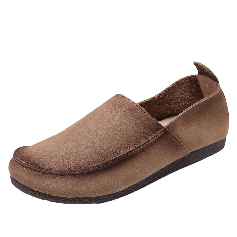 Women's Flat Color Matching Soft Bottom Artistic Women's Shoes