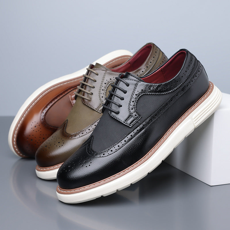 Size Brogue Trendy Fashion Slip-on Oxford Daily Leather Shoes