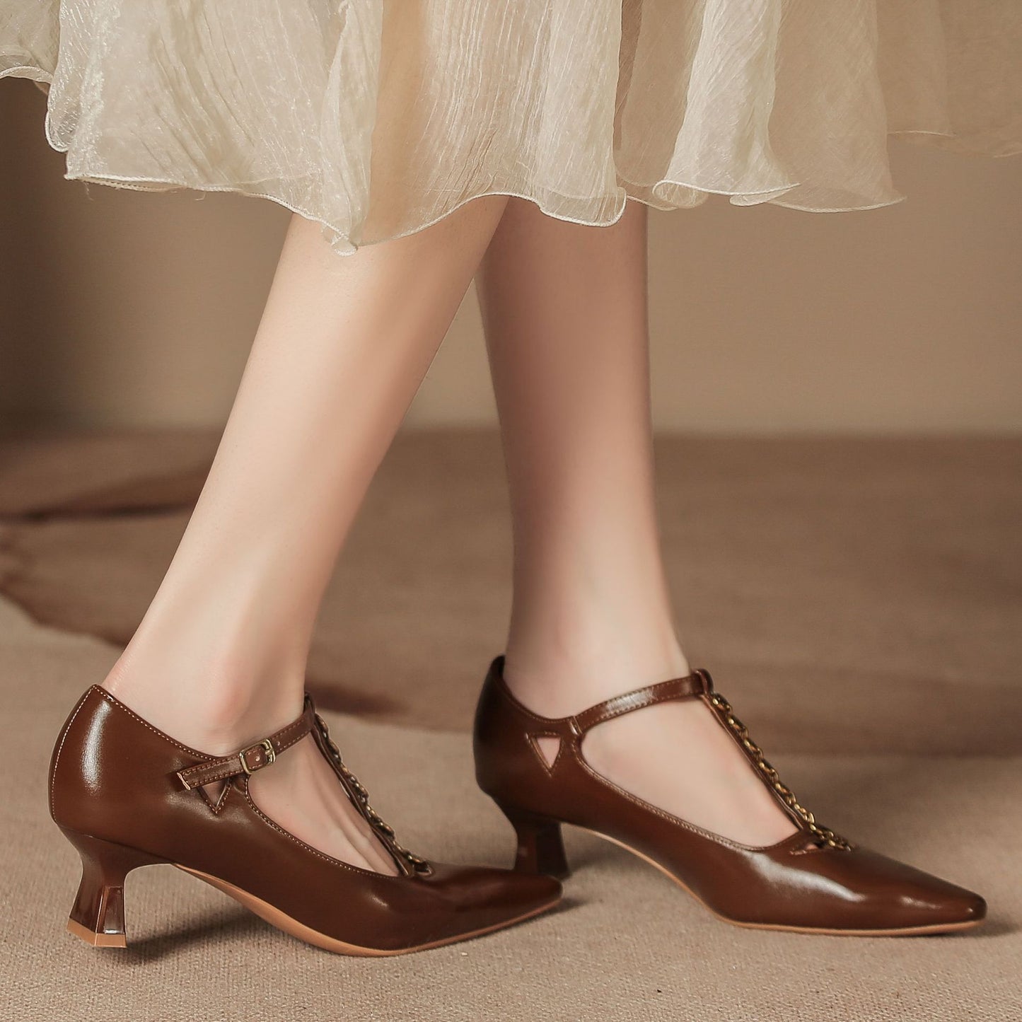 Women's Summer High High-grade Vintage Mary Jane Women's Shoes