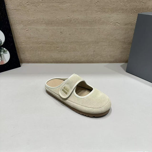 Women's Potatoes Bo Spring Round Head Shallow Sandals