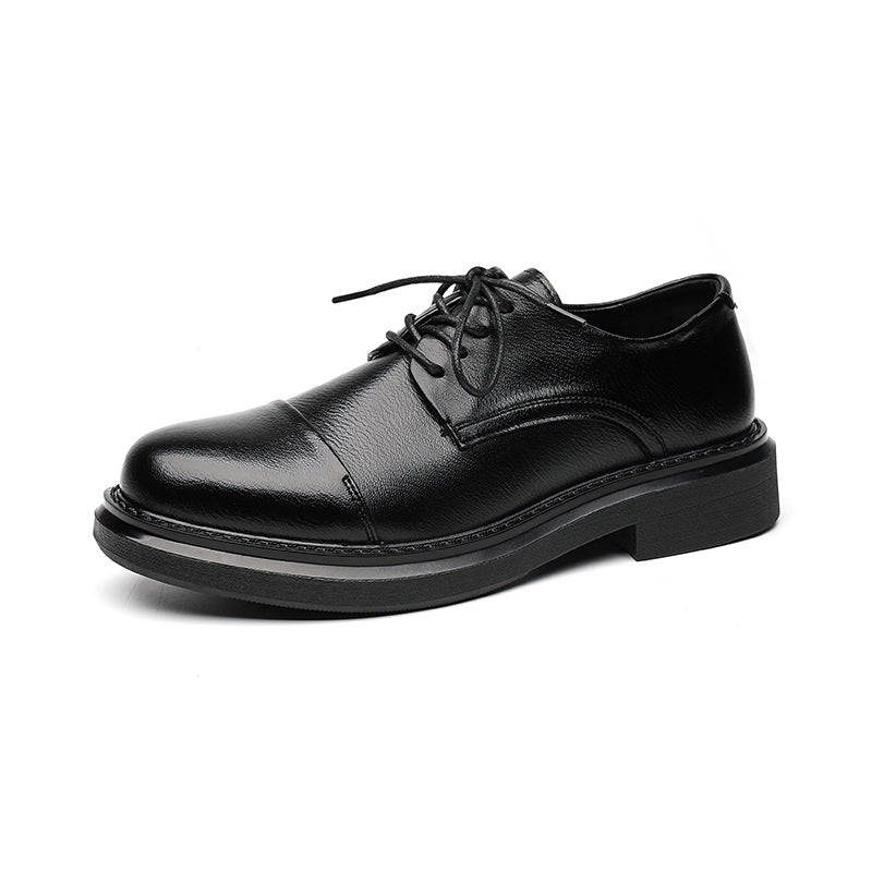 Men's Business Handmade Platform Hight Increasing British Style Men's Casual Leather Shoes