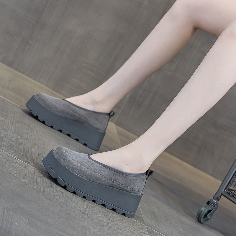 Women's Big Head Ugly Cute Fashion Round Thick Bottom Women's Casual Shoes