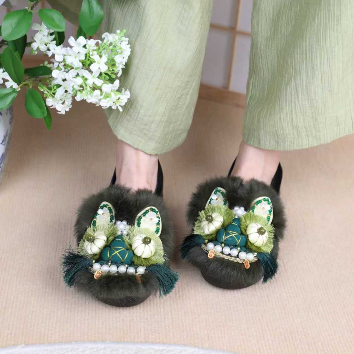 Ethnic Style Handmade Flat Comfortable Chinese Casual Shoes