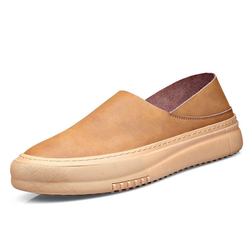 Men's Spring Sleeve Authentic Slip-on Soft Genuine Loafers