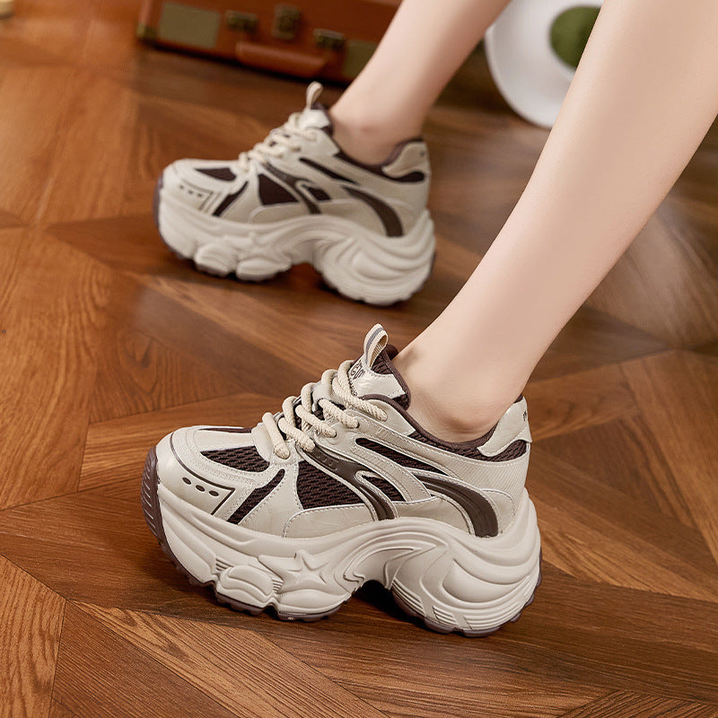 Women's & Men's Platform Dad Mesh Sports Height Increasing Sneakers