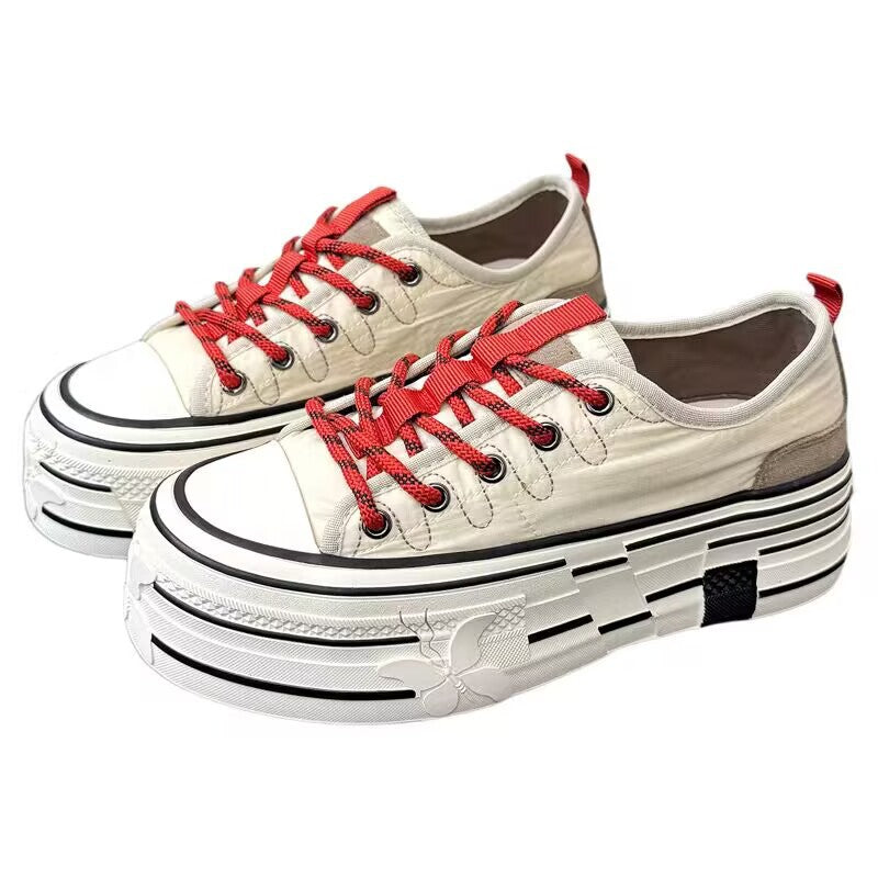 Women's Jack Purcell White Spring Thick Bottom Hight Increasing Board Versatile Men's Shoes