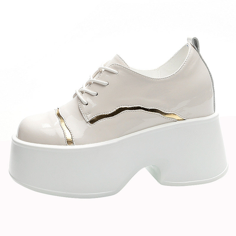 European Style British Autumn Chunky Platform Casual Shoes