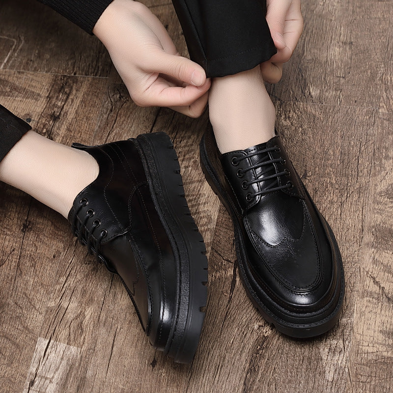 Men's Brogue British Style Fashion Trend Business Leather Shoes