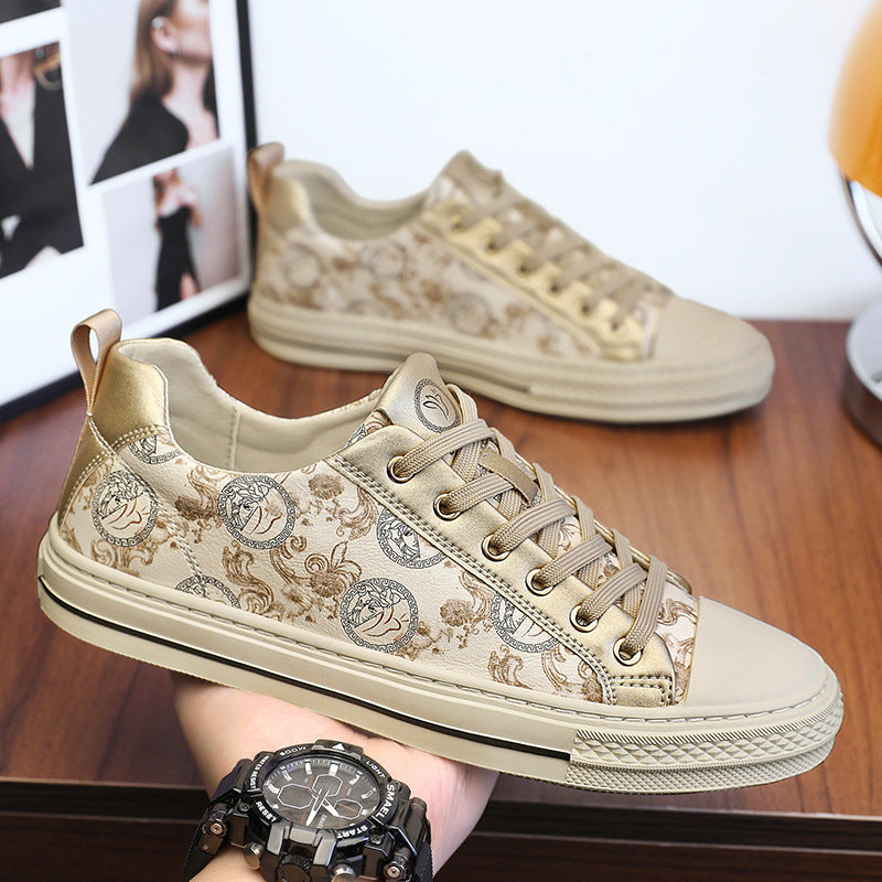 Men's Closed Toe Personalized Printed Design Match Easy Sneakers