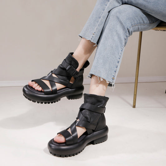 Women's Clearance Special Offer Handmade Thick-soled Back Sandals