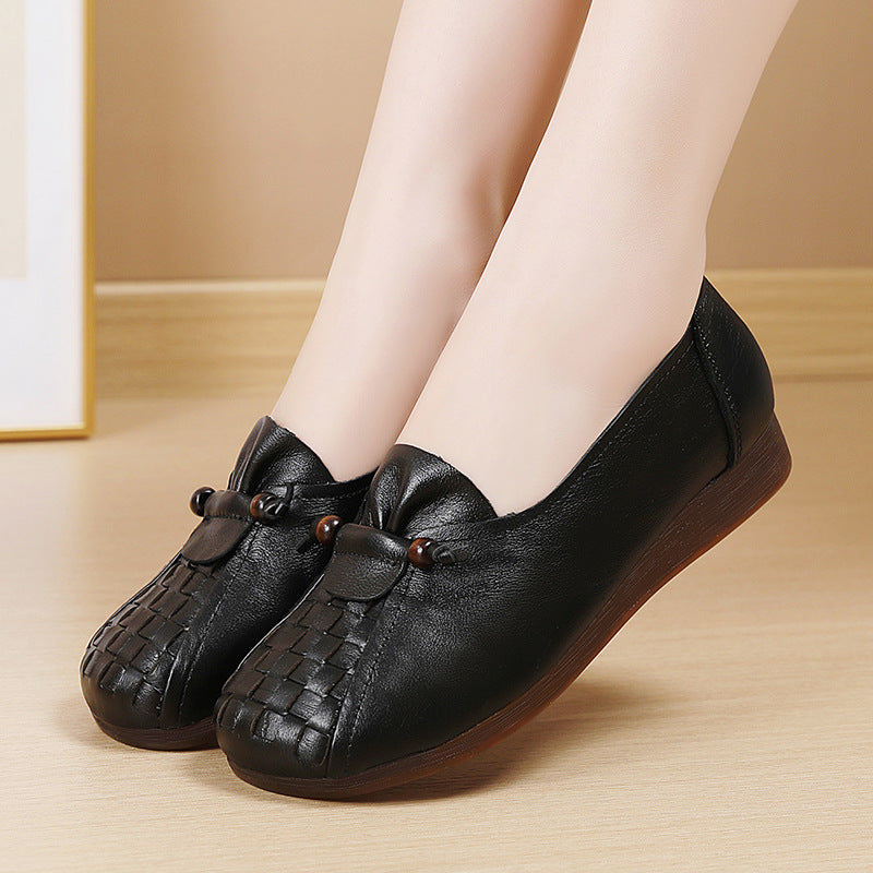 Women's Genuine Soft Bottom Slip-on Surface Lightweight Women's Casual Shoes