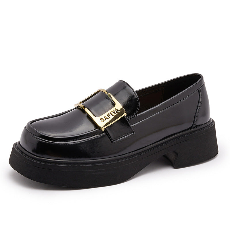 Women's Autumn Buckle Soft Bottom Fashion British Loafers