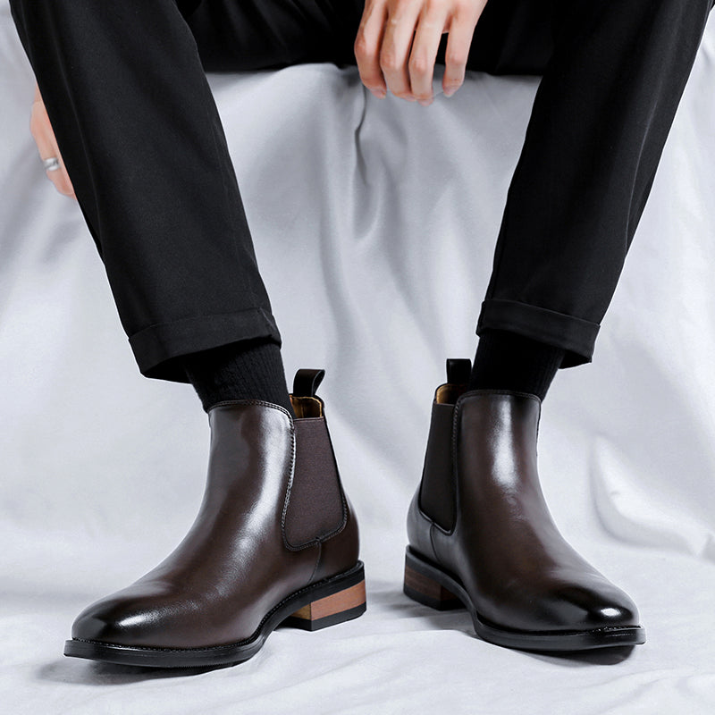 Height Increasing Male Martin Cotton Business Formal Wear Wedding Bridegroom Boots