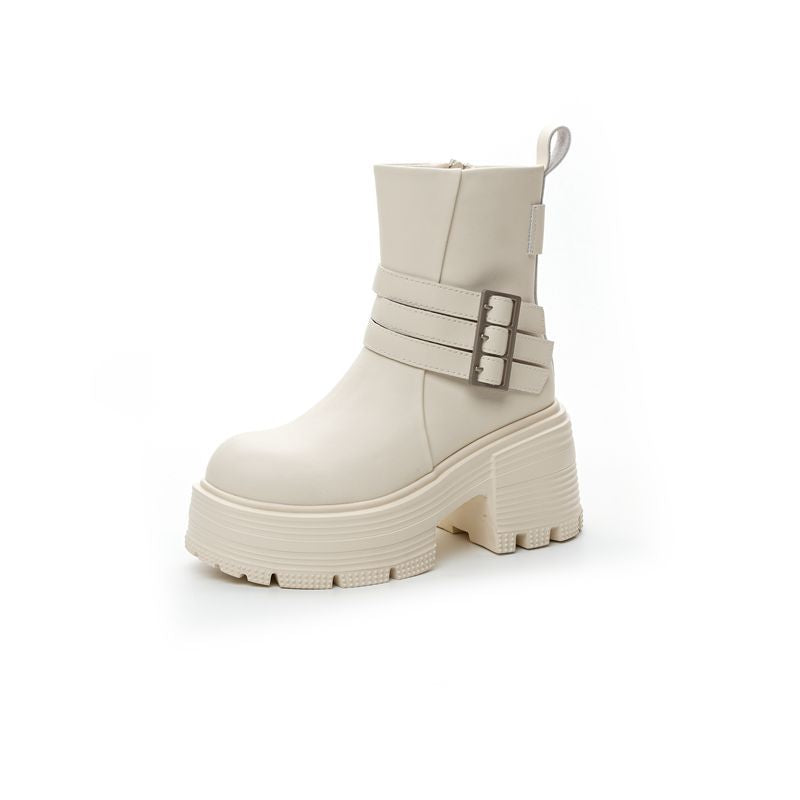 Muffin Thick Bottom Thin Slim Fit Heels