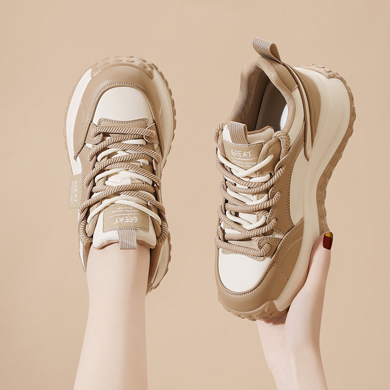 Women's Dad Thick Bottom Spring Surface Lightweight Sneakers