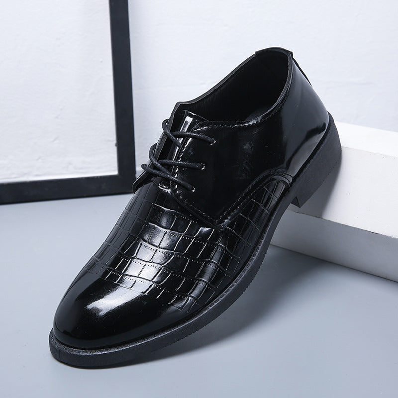 Men's Korean British Trend Breathable Business Formal Leather Shoes