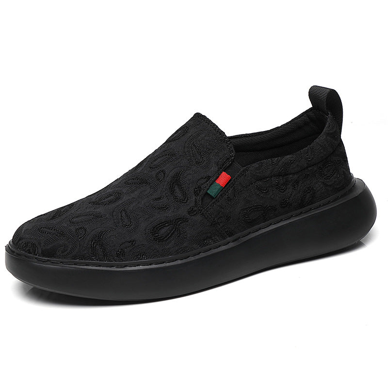 Men's Spring Breathable Deodorant Fashion Sports Slip-on Canvas Shoes