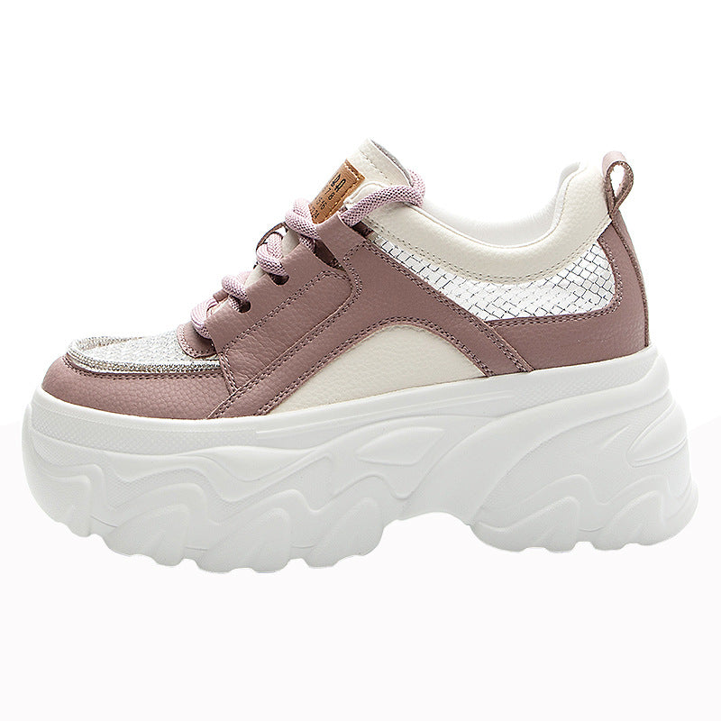 Women's Summer Mesh Breathable Height Increasing Insole Platform Casual Shoes