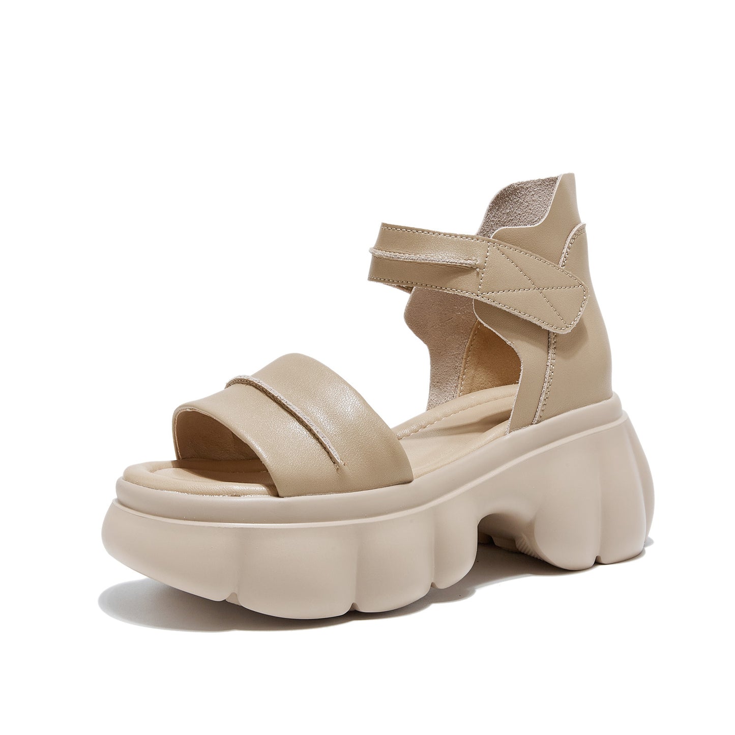 Women's Roman Summer Retro Velcro Platform Muffin Outer Sandals