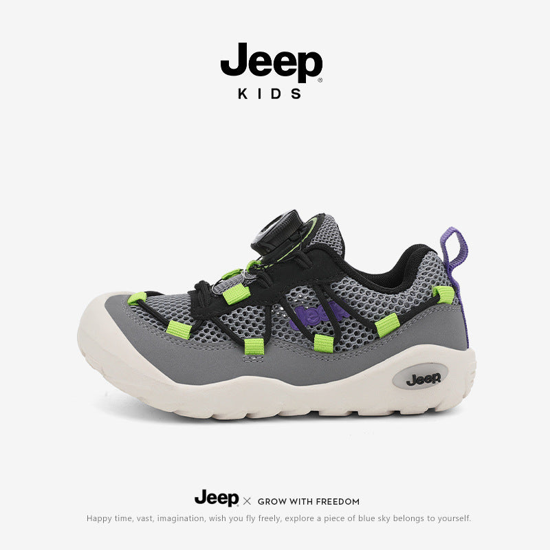 Children's Jeep Boy Breathable Summer Soft Bottom Kid's Sneakers