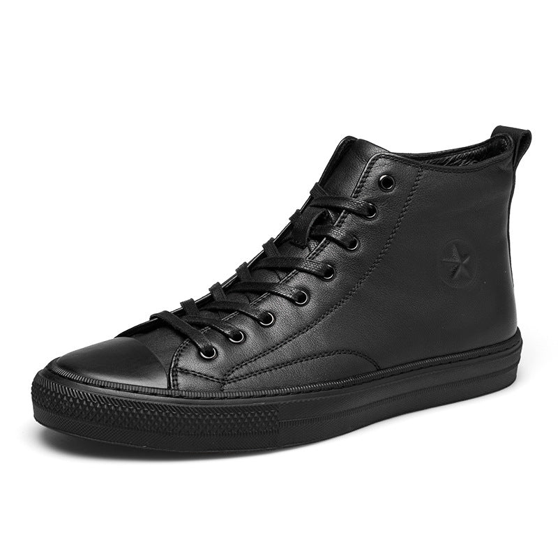Men's Beautiful Winter Genuine Thin Board Boots