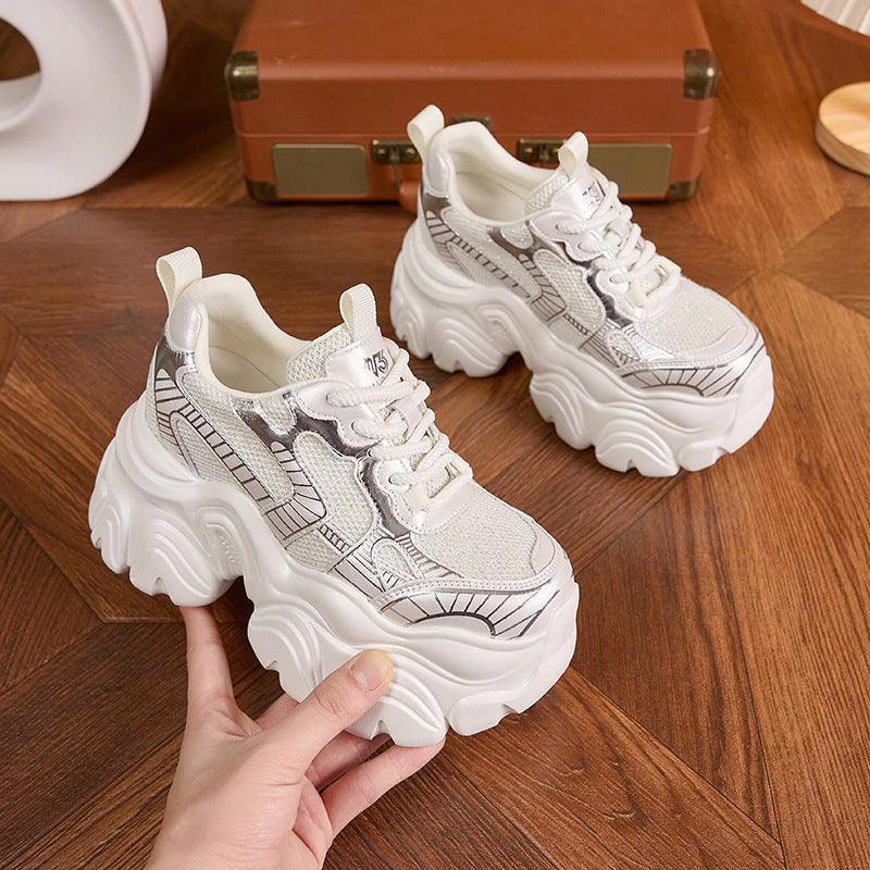 Women's & Men's Platform Dad Spring Mesh Small Height Sneakers