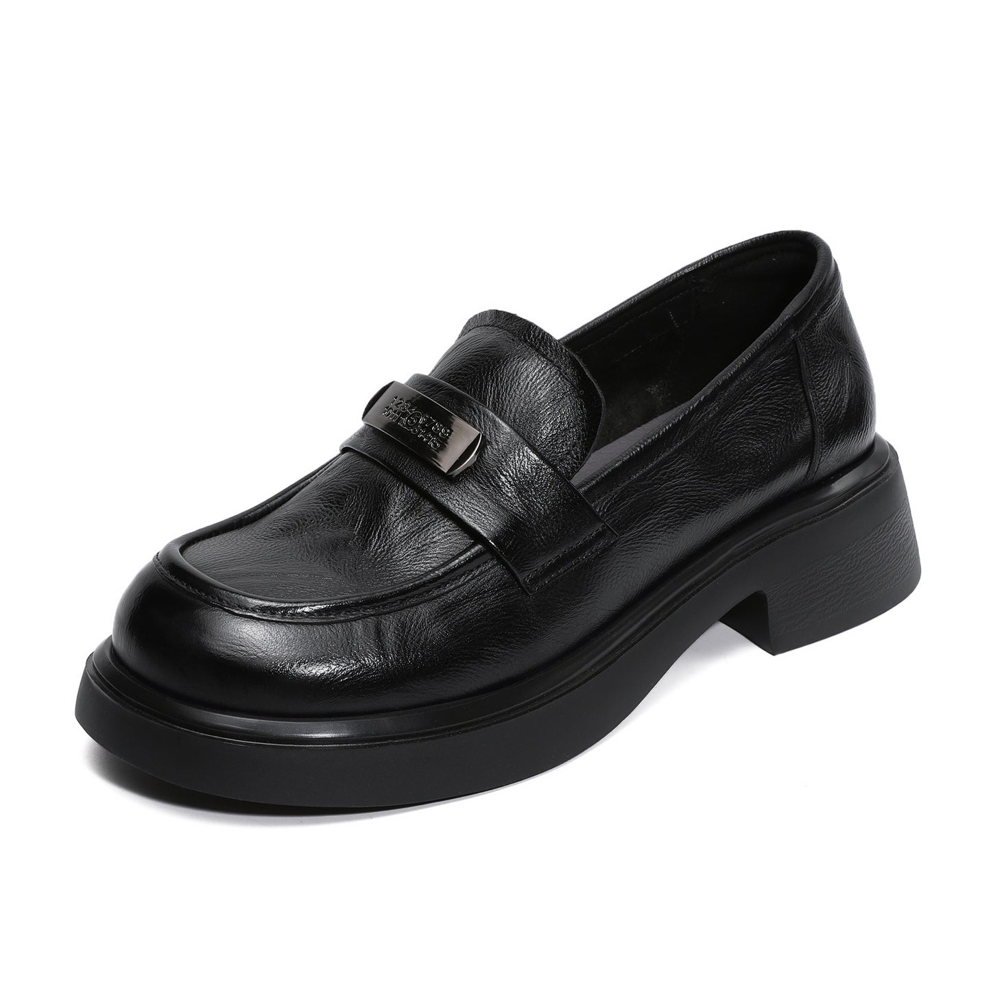 Women's Genuine Light Luxury Autumn Soft Bottom British Style Loafers